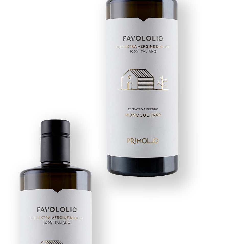 primoljo olio oliva favololio bottiglia presentazione